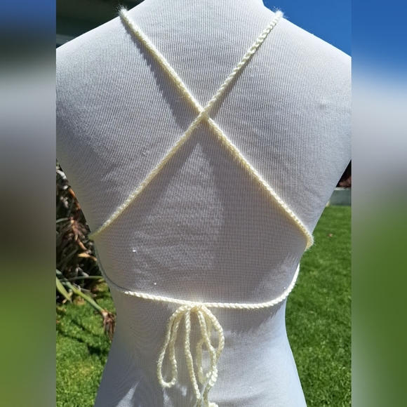 Handmade Crochet crop Top - Picture 4 of 5